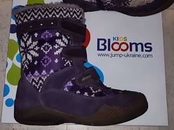 Сапоги Blooms kids из натуральной замши и текстиля