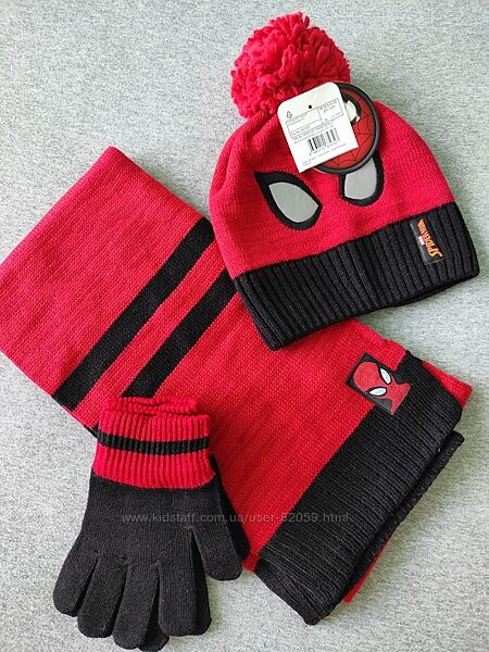 Комплект шапка шарф рукавички
