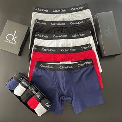 Набор 5 шт. Мужские трусы боксеры Calvin Klein 365 black. Труси боксер