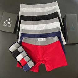 Набор 4 шт. Мужские трусы боксеры Calvin Klein striped. Труси боксери CK.