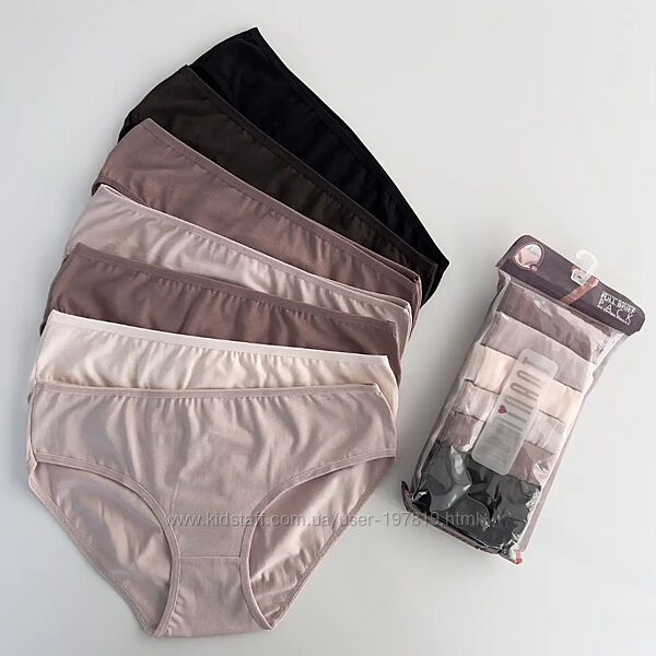 Набор 7 шт. Женские трусики XL-3XL Dominant. Женское нижнее белье неделька.