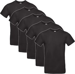 Мужская базовая футболка ТМ B&C 150. Чоловіча футболка B&C 150 чорна і біла