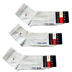 Набор 12 пар. Мужские спортивные летние носки Tommy Hilfiger. Шкарпетки TH.