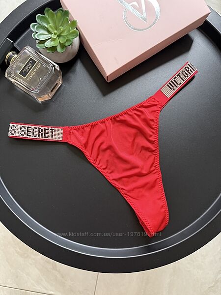 Набір 5 шт. Жіночі стрінги Victorias Secret. Женские трусики Victorias. NEW