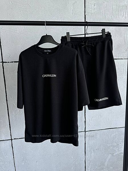 Мужской набор футболка и шорты Calvin Klein. Набір футболка шорти Calvin.