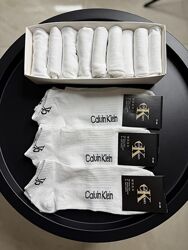 Набор 9 пар. Носки Calvin Klein в коробке, разные цвета. Шкарпетки Calvin 
