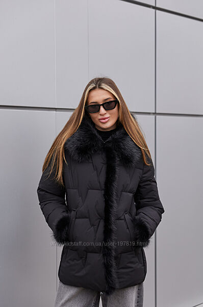 Зимняя куртка с капюшоном ТМ Mila Nova. Зимова куртка з капюшоном Mila Nova