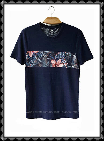 Футболка ШЕ с цветочным принтом размер S/M