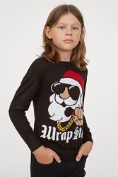 H&M свитер новогодний р. 134-140 новогодний 