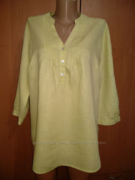 Красивая блузка лён ПОГ 56 см