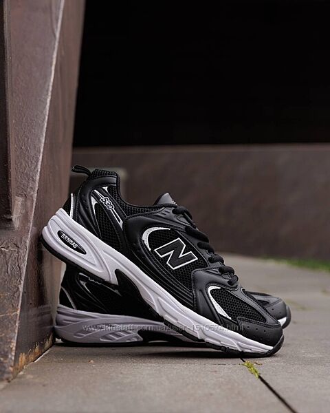 р.36,40,42,43 Кроссовки  New Balance 530 Black White NB137 унисекс
