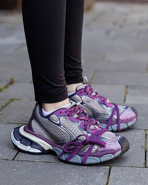 р.40 Кроссовки Balenciaga 3XL Purple Silver BL011