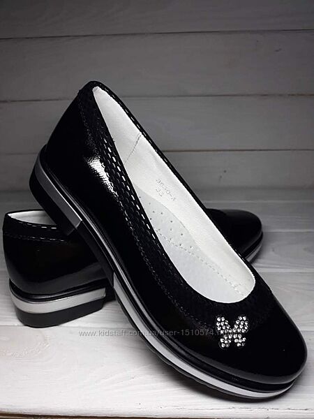 р.33, 35 Туфли BI&KI 3630А черные  