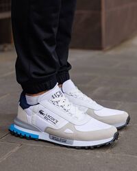 р.40-42 Кроссовки Lacoste Elite Active White Beige Blue LC038