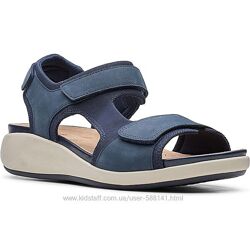 р.38, 40 Clarks женские кожаные спортивные сандалии оригинал