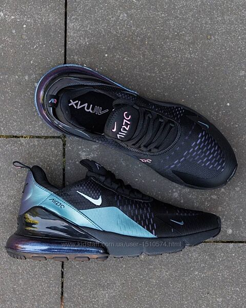 р 44 Кроссовки Nike Air Max 270 Black Blue Chameleon NK308