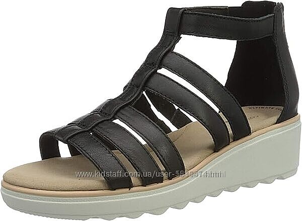 р.38 Clarks женские  кожаные босоножки оригинал