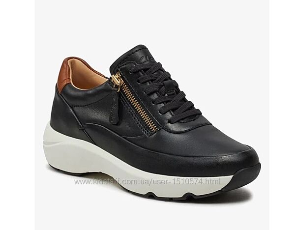 р. 39.5 Clarks женские кожаные сникерсы оригинал