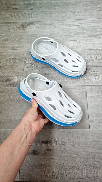 р.36-41 Подростковые кроксы/сабо/пляжная обувь Gabis 814 grey-blue