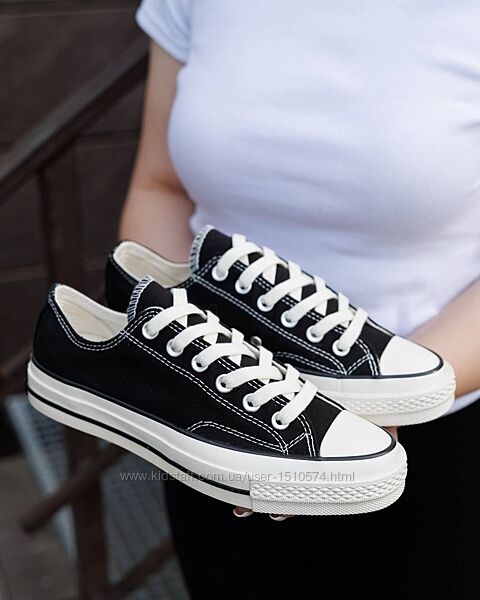 р.37-43 Converse Chuck Taylor All Star Black White CN003