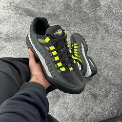 Р.41-45 кроссовки nike aiir max 95 black grey neon артикул 0285