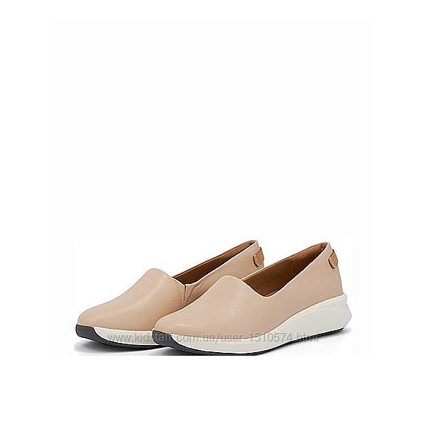 р.40 Clarks женские кожаные слипоны оригинал