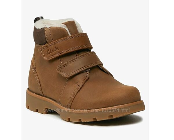 р.30, 32.5, 33.5, 34 Clarks детские зимние ботинки