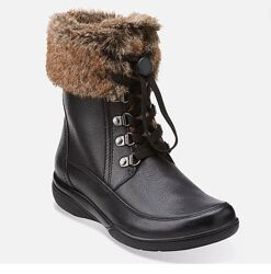 р.40 Clarks женские кожаные зимние сапожки оригинал
