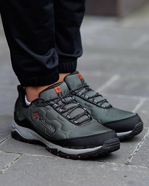 р.41-46 Кроссовки Columbia Firecamp Fleece Gore-Tex Black Green Grey  CL023