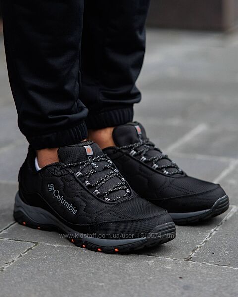 р.41-50 Кроссовки Columbia Firecamp Fleece Gore-Tex Black Grey Orange CL025