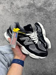 Р.41-46 кроссовки new balance 9060 black white grey cordura артикул 0599