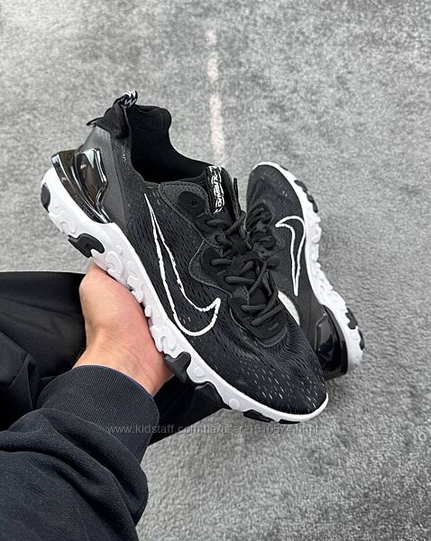 Р.40-45 кроссовки nike react black white артикул 0504