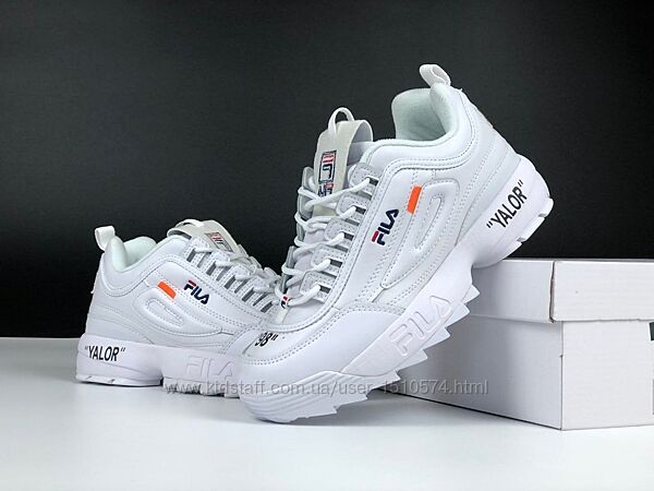 р.36-40 Кроссовки Fila Disruptor II Yalor белые KS 12552