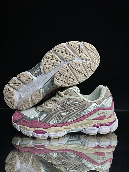 р.36-41 Кроссовки Asics gel nyc cream mineral beige pink 0661