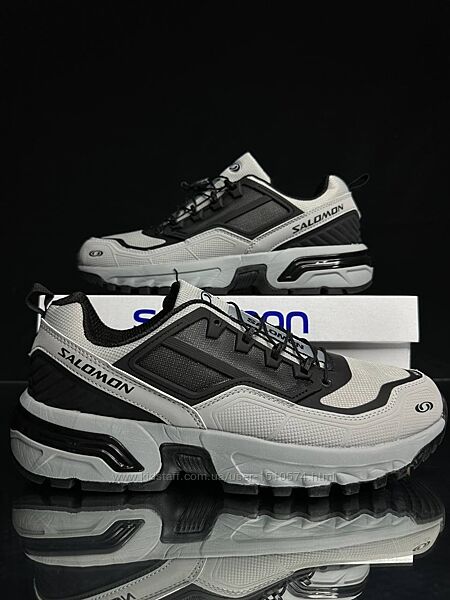 р.41-46 Кроссовки Salomon asc ft grey black gore tex 0669