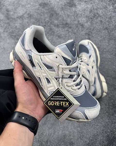 Р.41-45 кроссовки asics gel-nyc beige grey gore-tex 0314