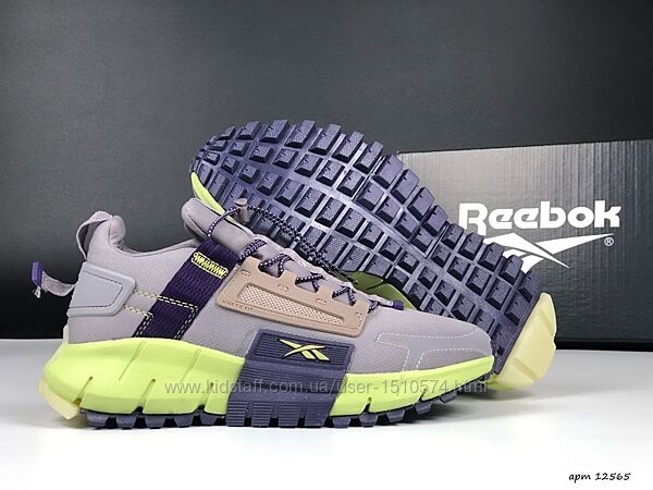 р.36-41 Кроссовки Reebok Zig Kinetica Edge серо/фиолетовые термо KS 12565