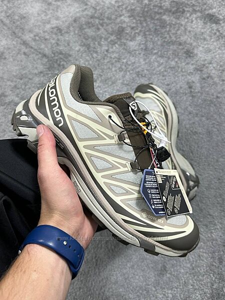 р.40-45 Кроссовки Salomon XT-6 Brown Beige Gore-Tex  0408