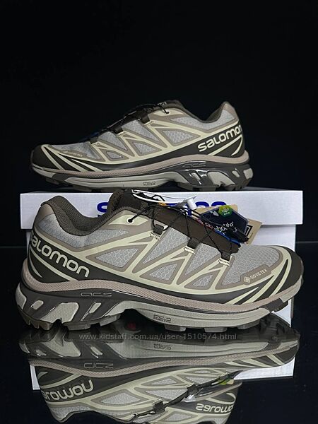 р.40-46 Кроссовки Salomon XT-6 Brown Beige Gore-Tex  0408