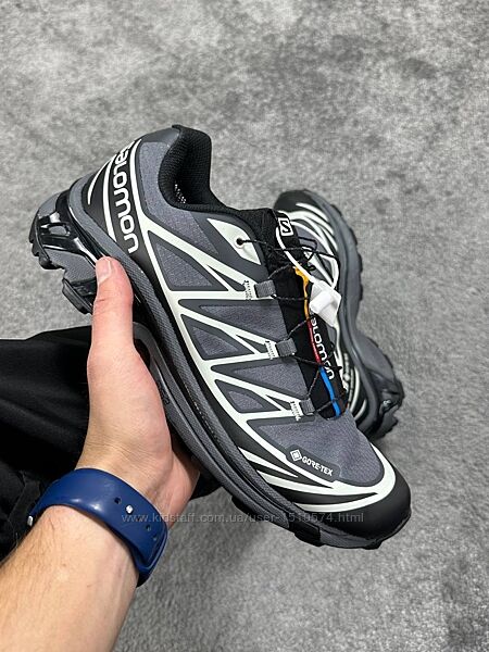 р.40-45 Кроссовки Salomon XT-6 Black Grey Gore-Tex 0675