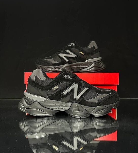 р.42-45 Кроссовки New Balance 9060 Total Black Gore-Tex 0677