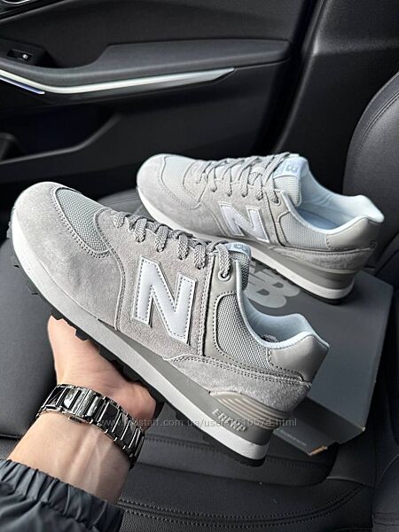 р.41-46 Кроссовки New Balance 574 Silver White NB156
