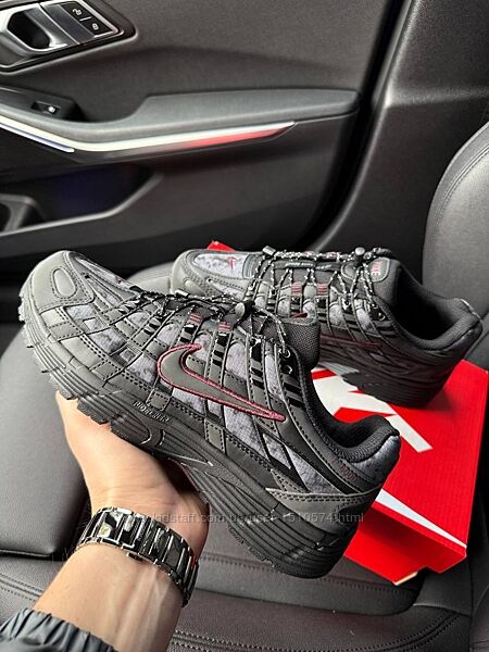 р.41-45 Кроссовки Nike P-6000 Black Grey NK322