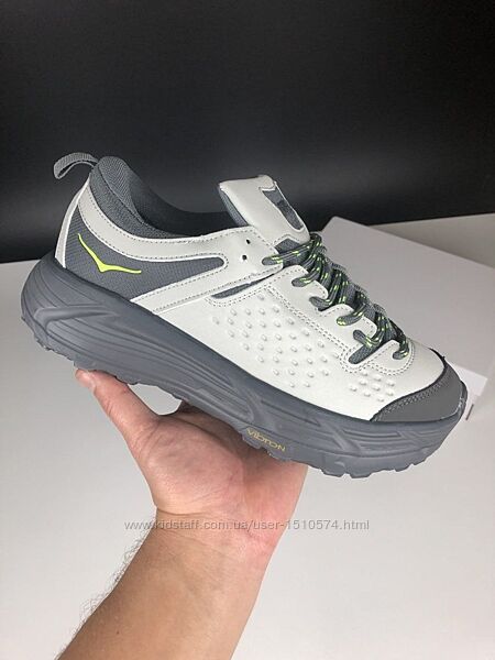 р.36-41 Кроссовки Hока Mafate Speed 2 серые термо KS 12577