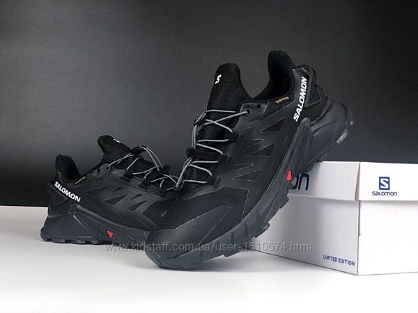 р.41-46 Кроссовки Salomon Supercross 4 черные термо KS 12581