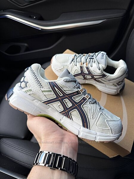 р.37-41 Кроссовки Asics Gel Kahana 8 Beige Blue термо AS035