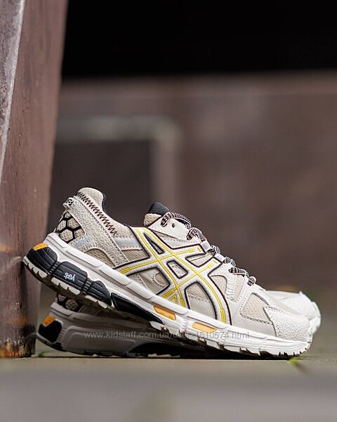 р.37-41 Кроссовки Asics Gel Kahana 8 Beige Gold Black термо AS036
