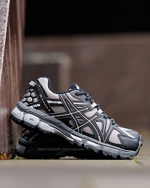 р.37-41 Кроссовки Asics Gel Kahana 8 Black Silver термо AS038