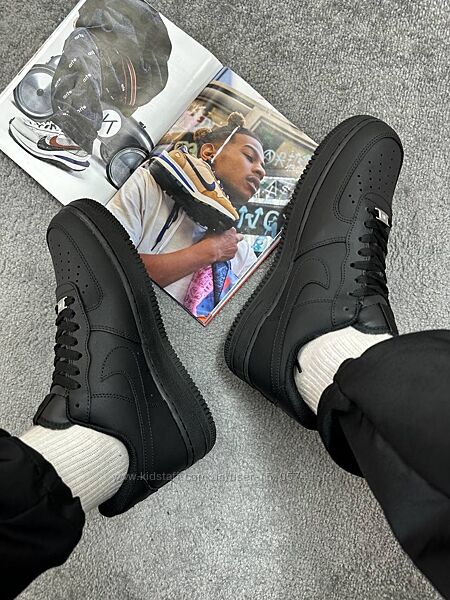 р.36-45 Кроссовки  Nike Air Force Black 0701