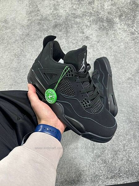 р.38-45 Кроссовки Nike Jordan 4 Black Cat 0724